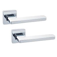 Ручки на розеті SYSTEM Larissa (RO11) CBM-CR/CBM матовий хром/хром